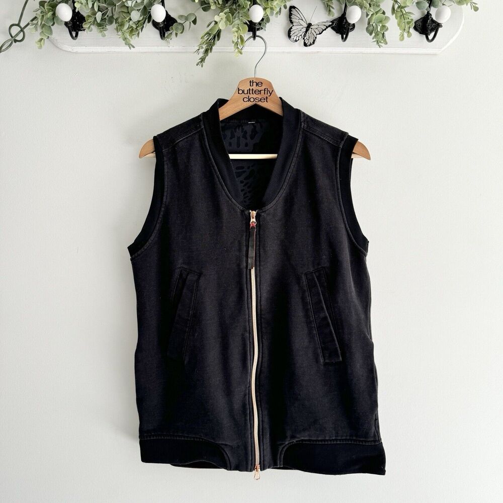 LULULEMON DEPARTURE VEST SOFT BLACK COTTON VEST small